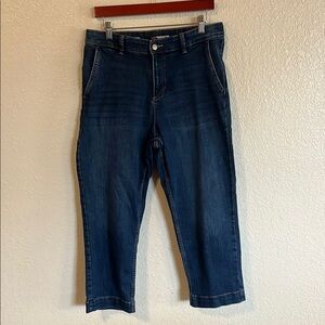 Liz Claiborne Indigo Straight Leg Ankle Mid-rise Denim Jeans
